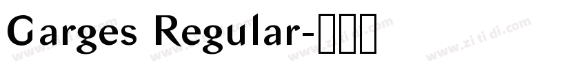 Garges Regular字体转换